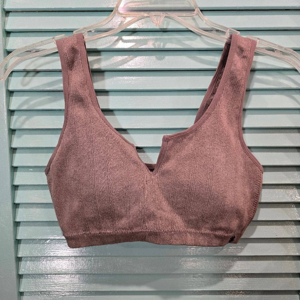 Lucky Brand Gray Sports Bra Intimates, Size M